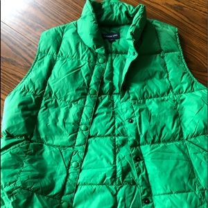 Green puffy vest